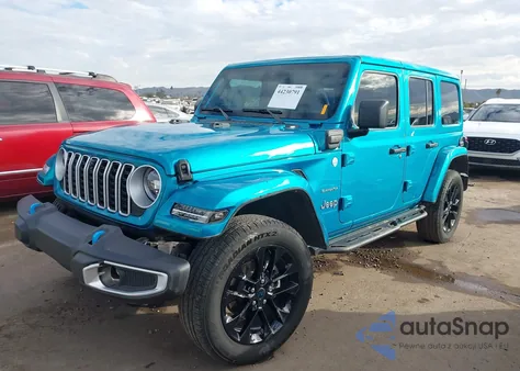 2024 Jeep Wrangler 4Xe Sahara 4Xe from USA, damaged, VIN 1C4RJXP64RW191584